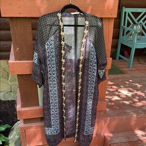 Soft Surroundings beautiful Kimono/beach cover up.